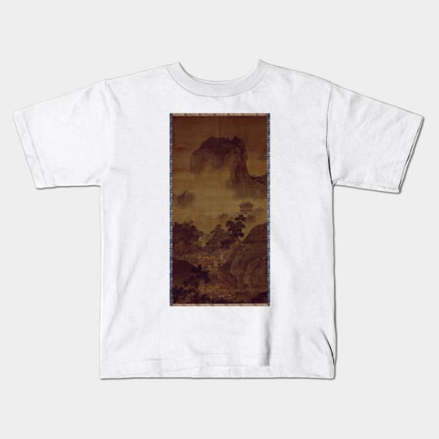 Sesshu Toyo Landscape of Four Seasons - Fall Kids T-Shirt by pdpress